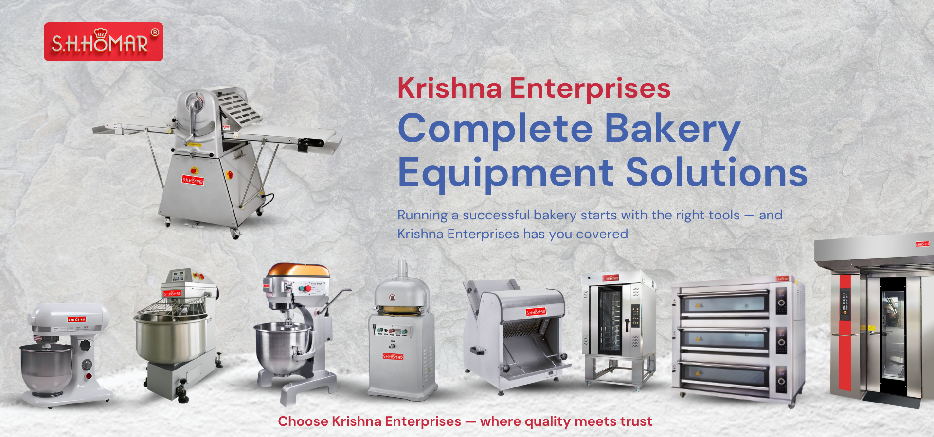 Commercial Bakery Equipment Supplier - Krishna Enterprises